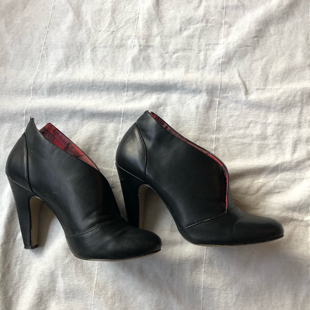 Black London Rebel Ankle Boots
